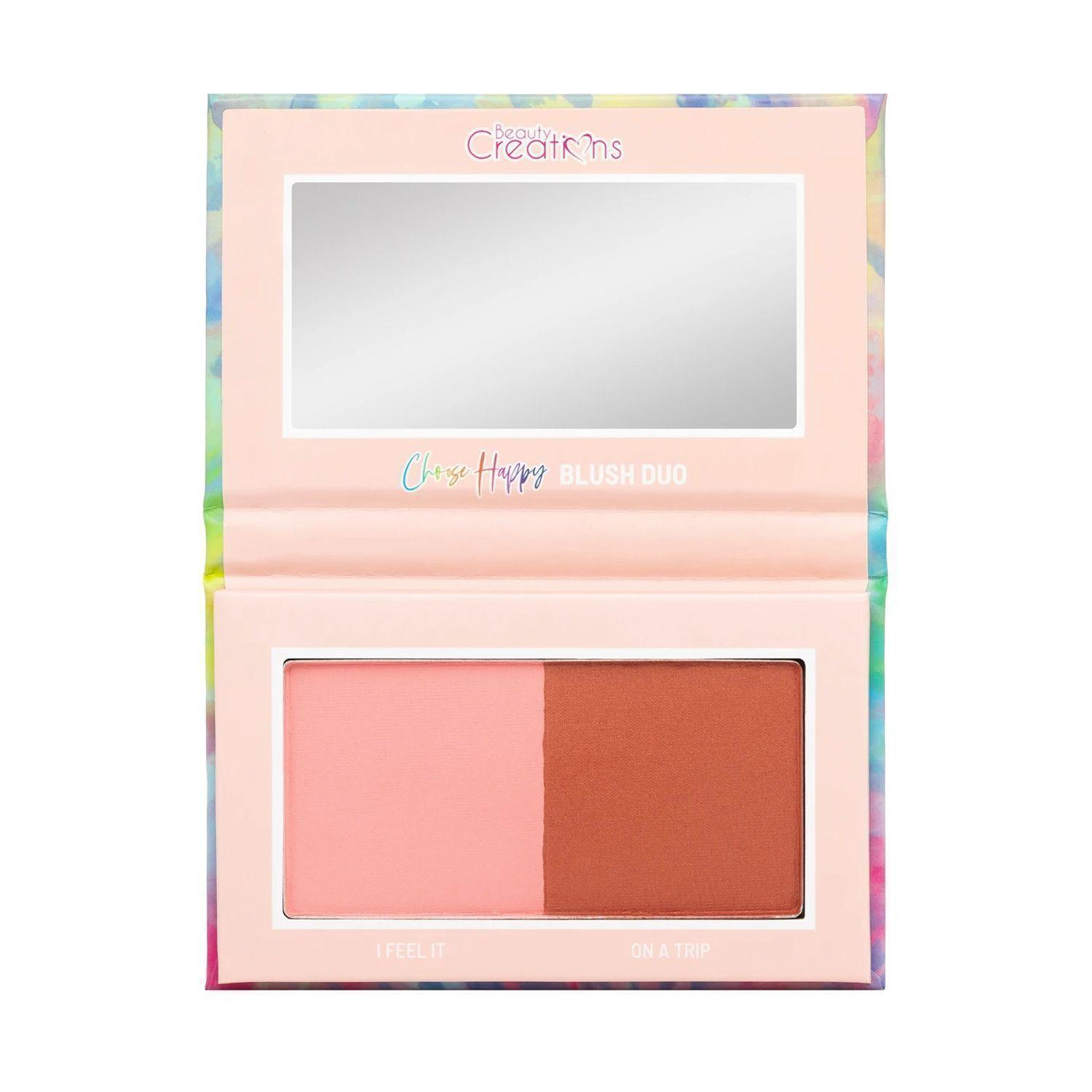 Pack 2 Paletas de Blush/ Rubor Dúo "Happy Vibes" + “Choose Happy” de Beauty Creations-4