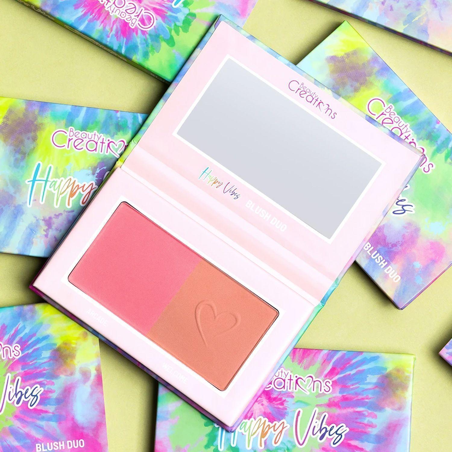 Pack 2 Paletas de Blush/ Rubor Dúo "Happy Vibes" + “Choose Happy” de Beauty Creations-3