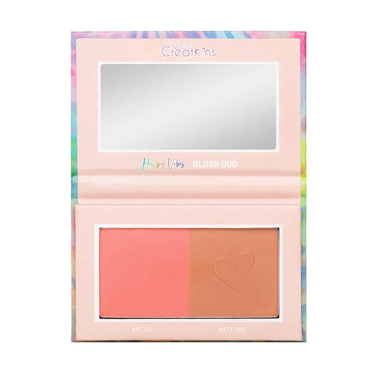Pack 2 Paletas de Blush/ Rubor Dúo "Happy Vibes" + “Choose Happy” de Beauty Creations-1