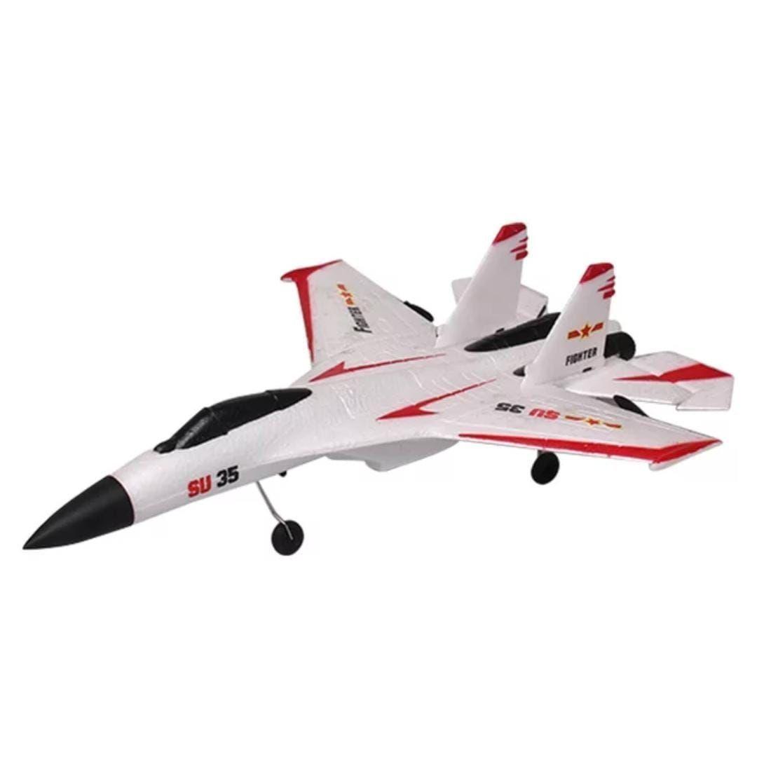 Avion Control Remoto Sukhoi, 2,4 Ghz - 3 canales -giro 360-3