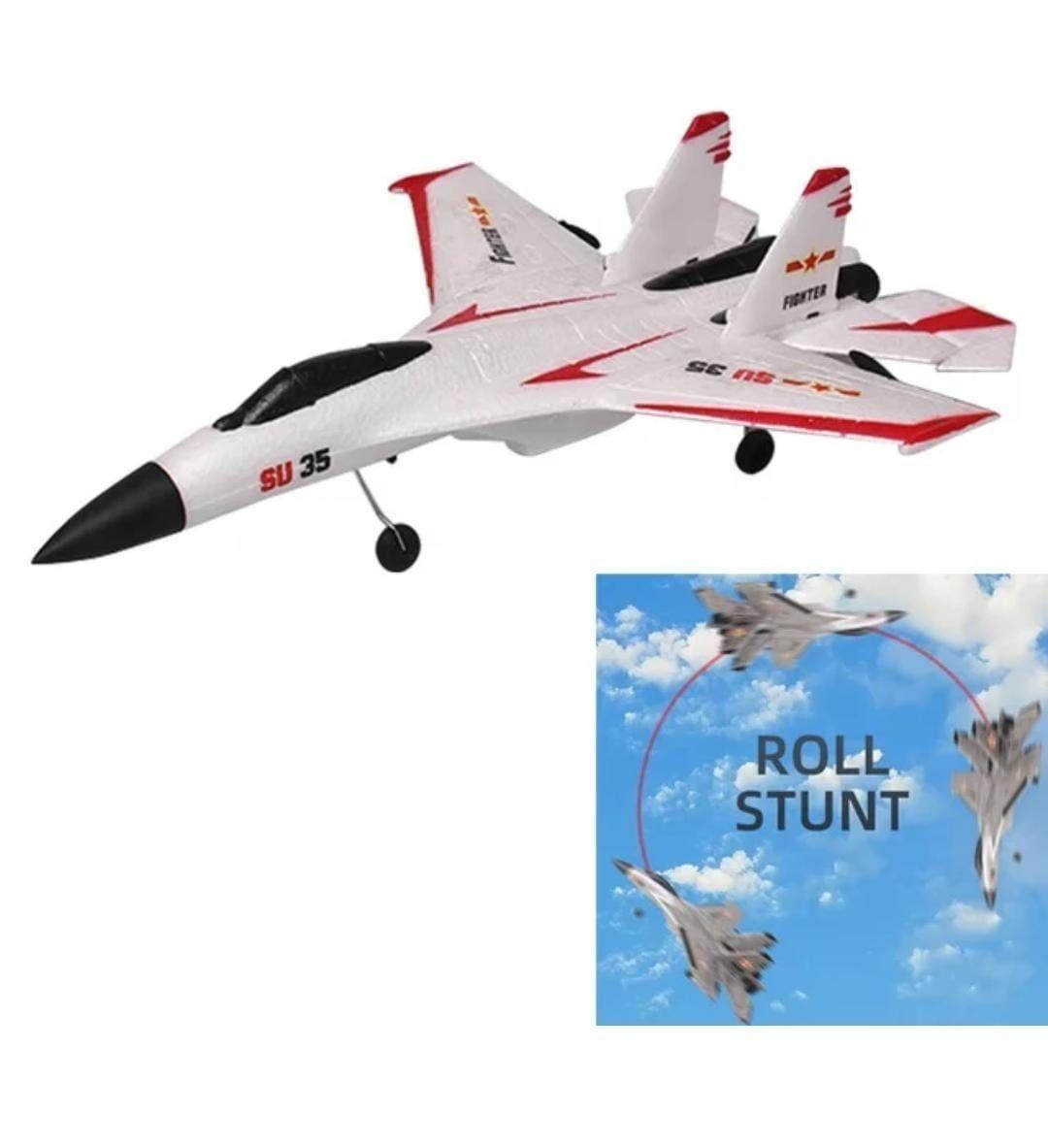 Avion Control Remoto Sukhoi, 2,4 Ghz - 3 canales -giro 360-2