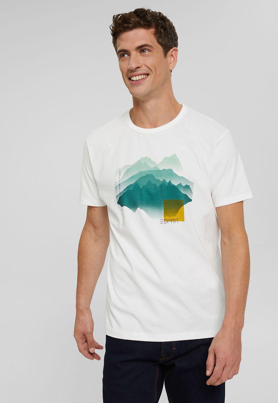 Polera Manga Corta Con Estampado Esprit-0