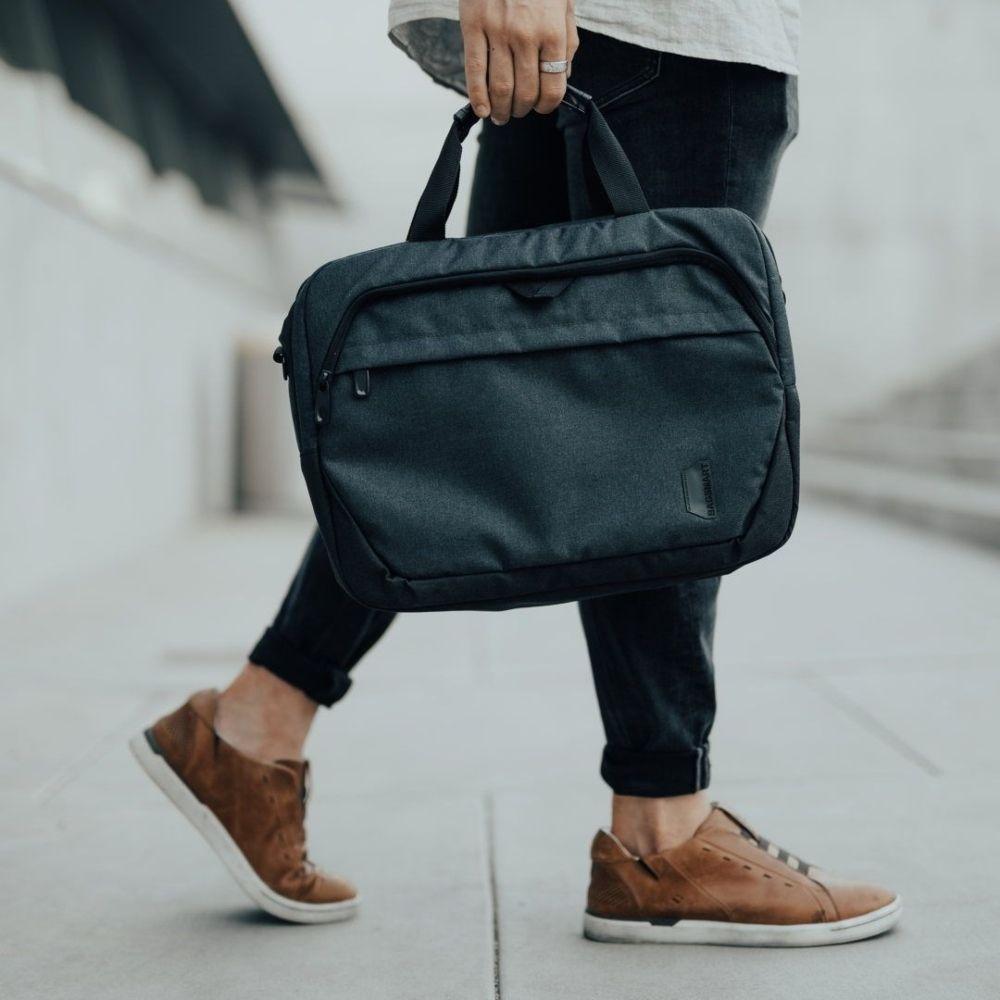 Bagsmart Maletín de viaje Falco para laptop de 15.6"- Azul-7