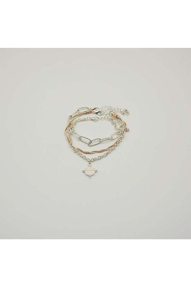 Pulsera Set Blanda Mandala Plateado i-D-1