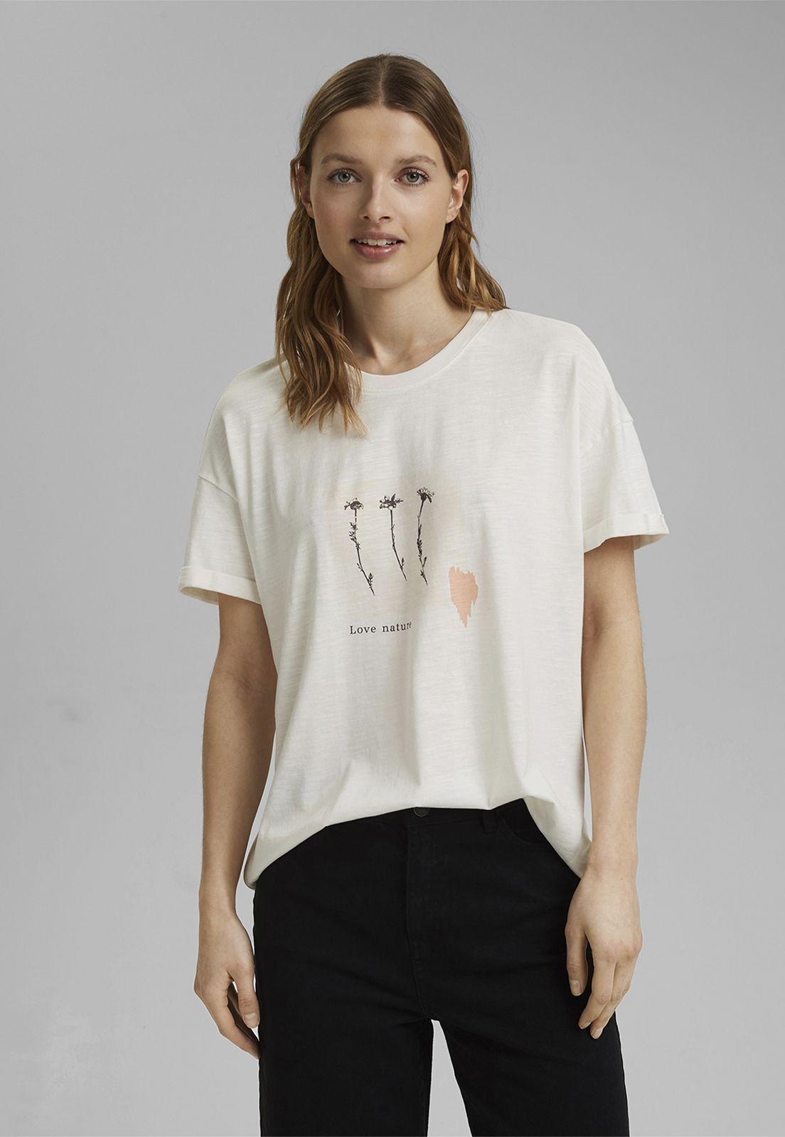 Polera Mujer Con Estampado De Flores Esprit-0