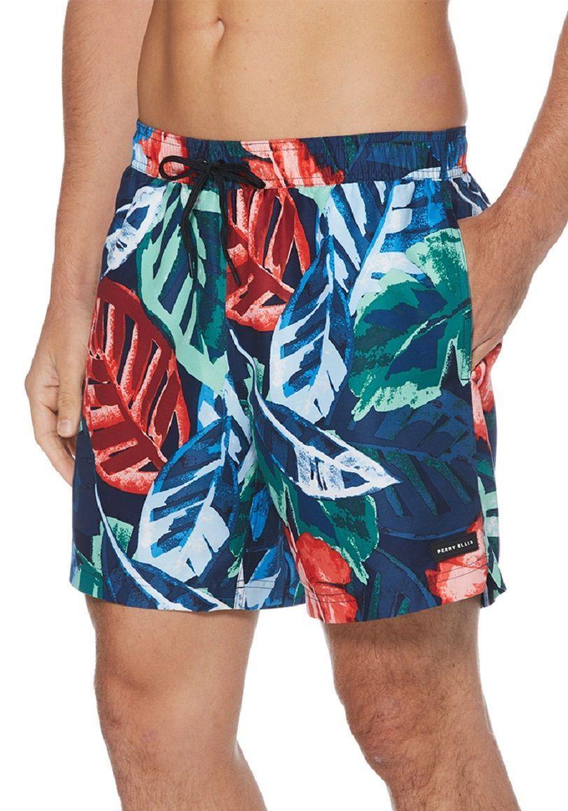 Traje de baño estampado hojas-1