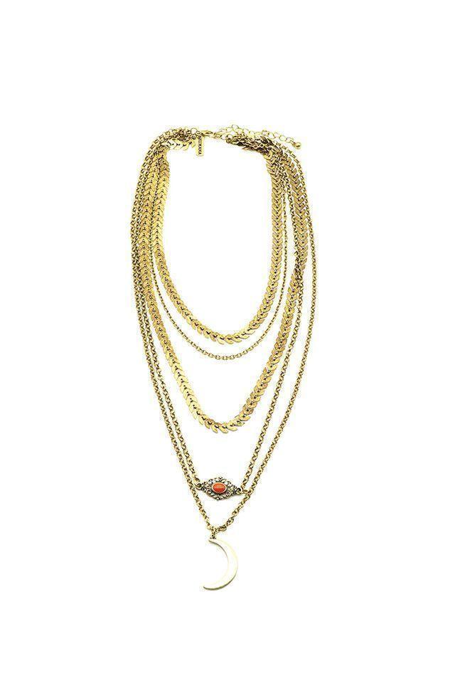 Collar Luna Dorado Humana-0