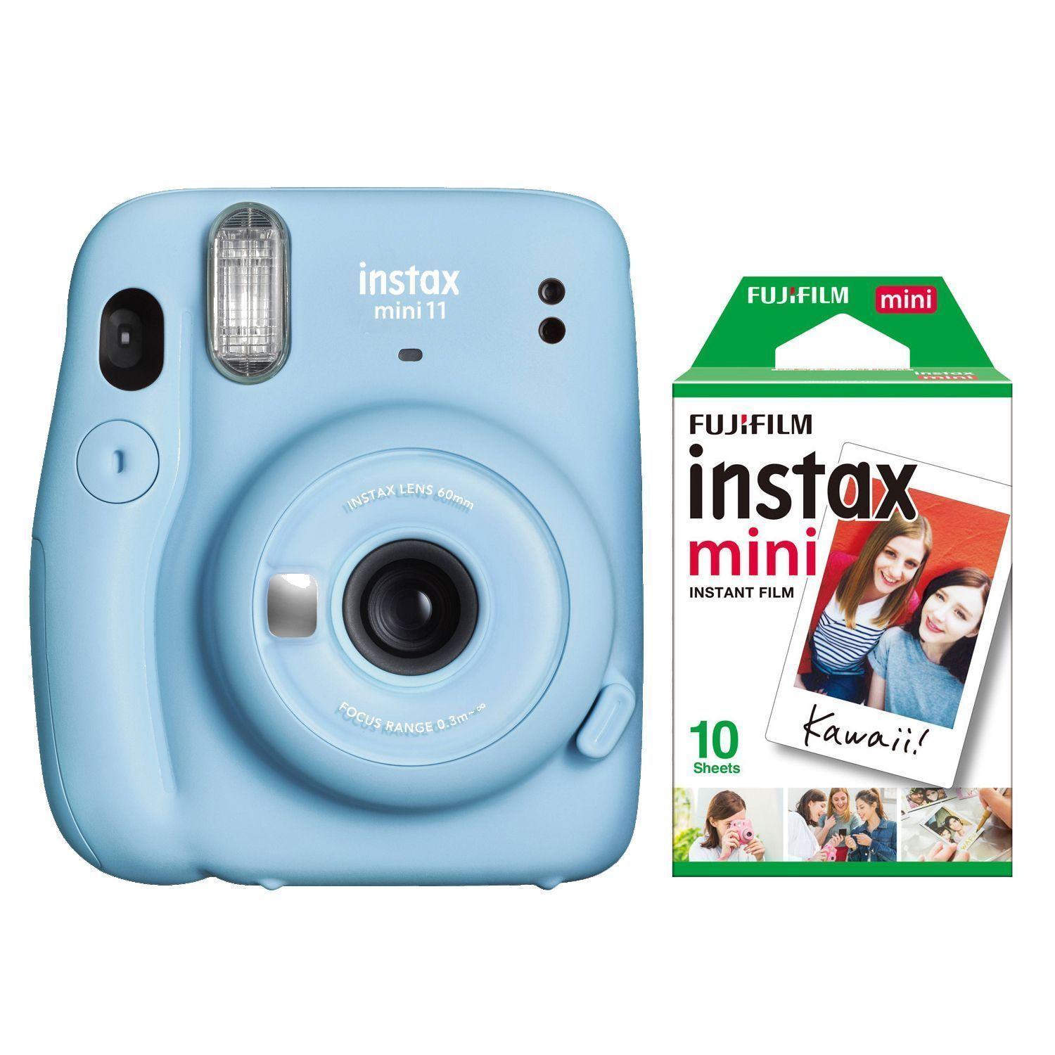 Kit Instax Mini 11 Sky Blue  + 10 Películas-0