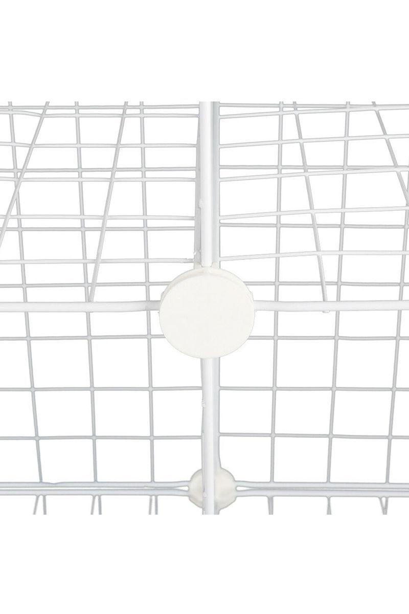 Armario Metálico Transportable Blanco 12 Cubos-3