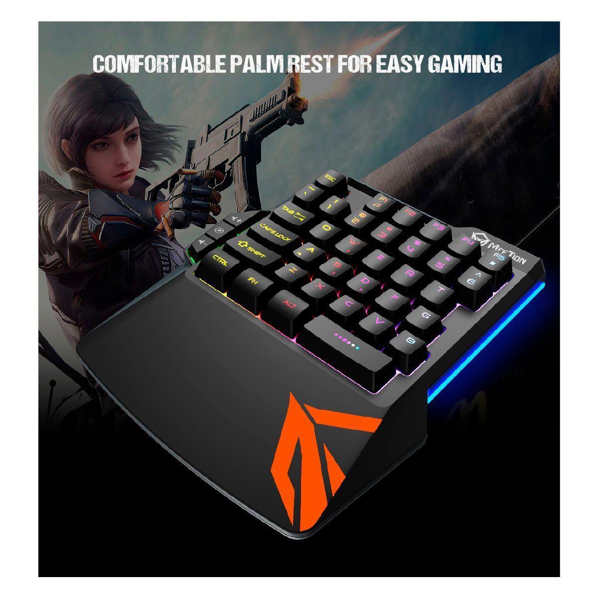 Teclado Gamer 1 Mano Shooter Meetion KB015-5