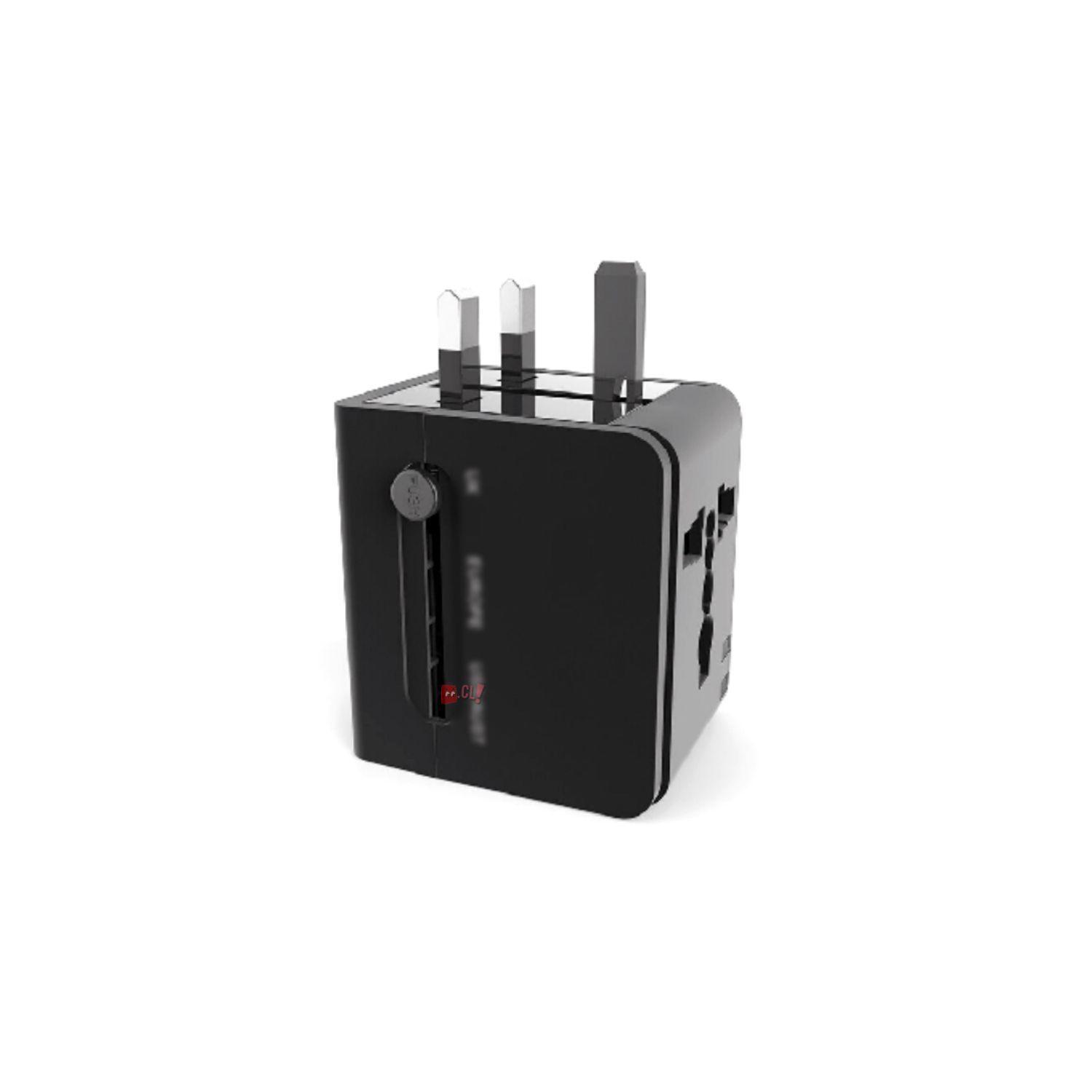 Adaptador Enchufes Universal Multinorma Color Negro - PuntoStore-1