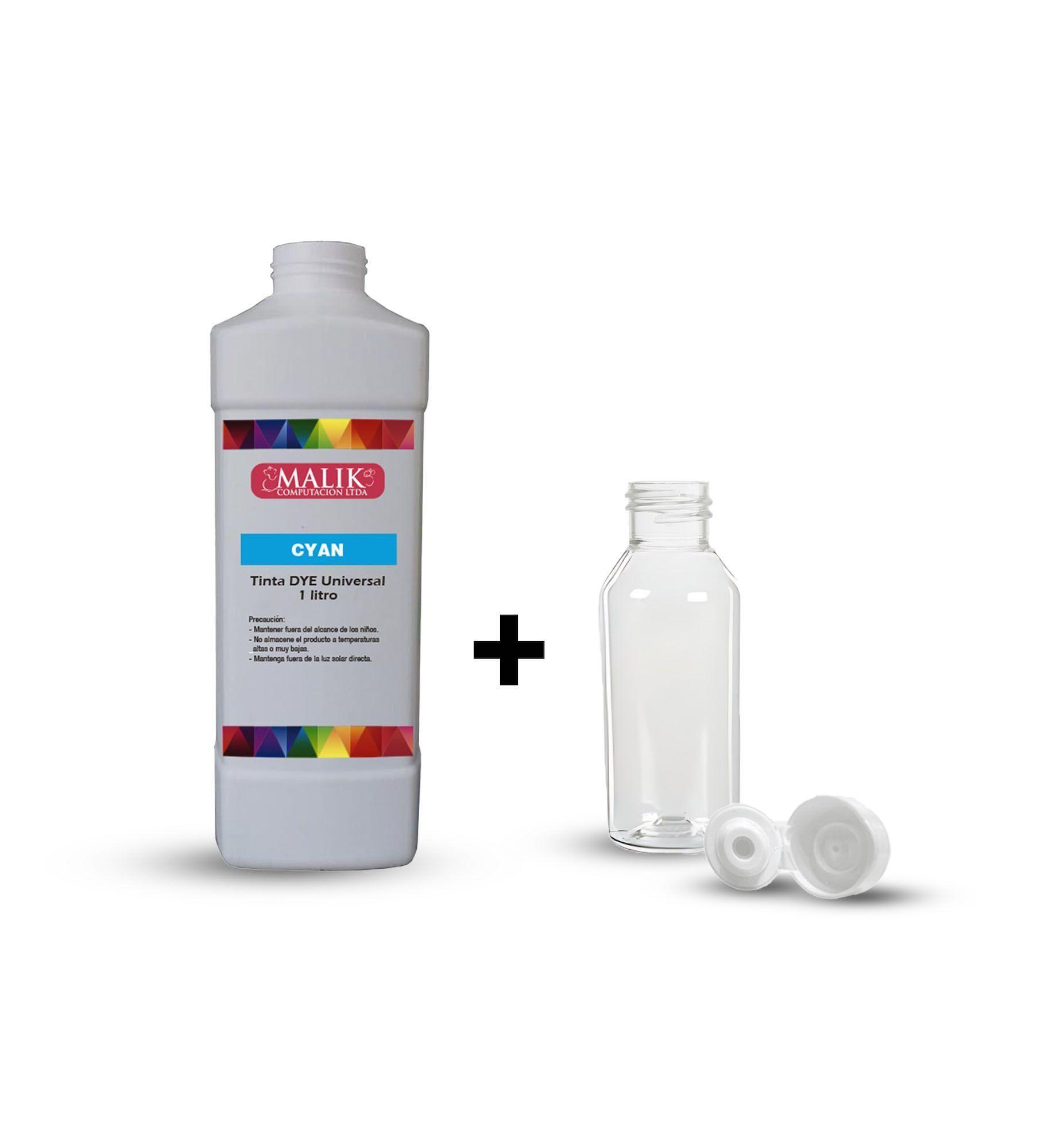 Tinta Cyan 1 Litro + Botella GT52 GT53 compatible para Hp Smart Tank 720-0