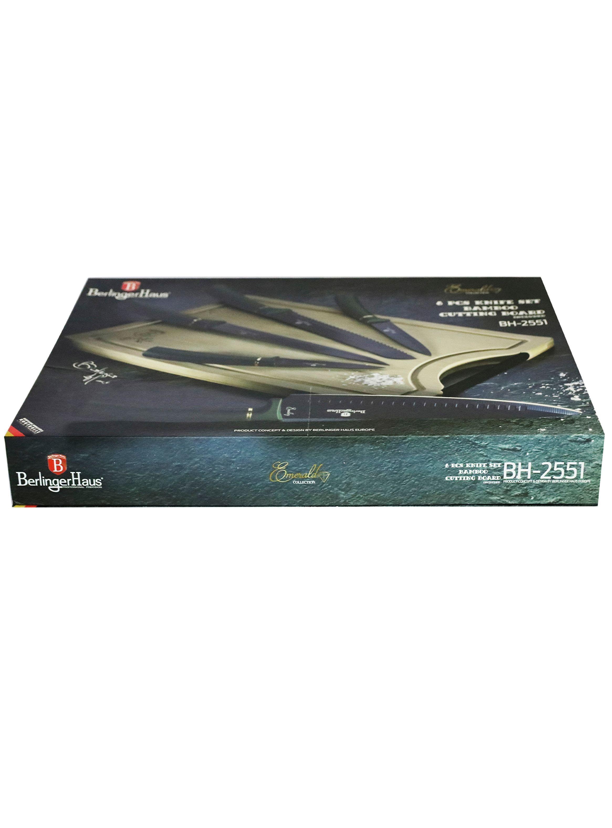 set de cuchillos 5 pcs + Tabla de madera-2