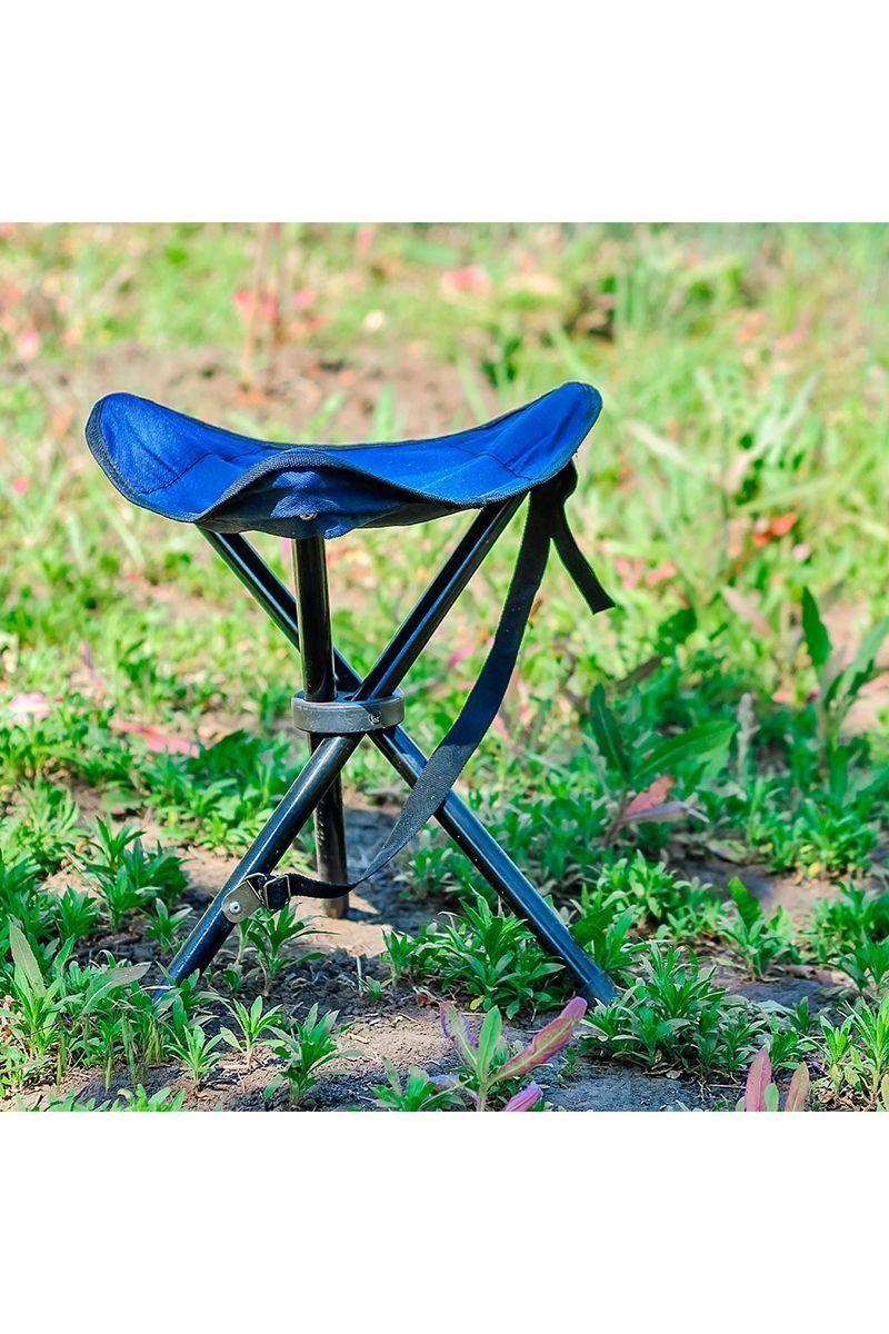 Piso Camping Trípode Plegable Azul-1