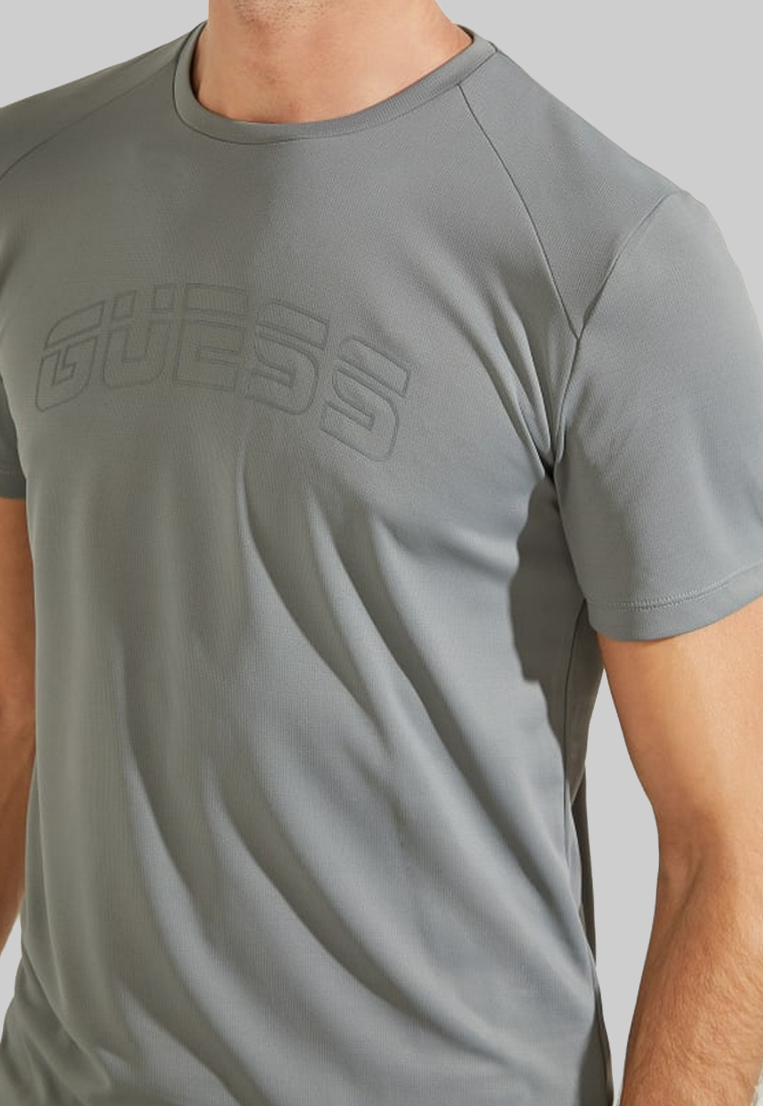 Polera Guess Ss Knit Tops G9M2 Gris-2