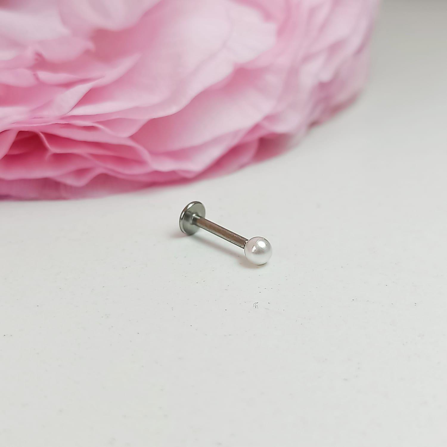 Set Piercing Modelo Kitty kpop Acero Quirúrgico Nostril Labret Cono Perla Pack-2