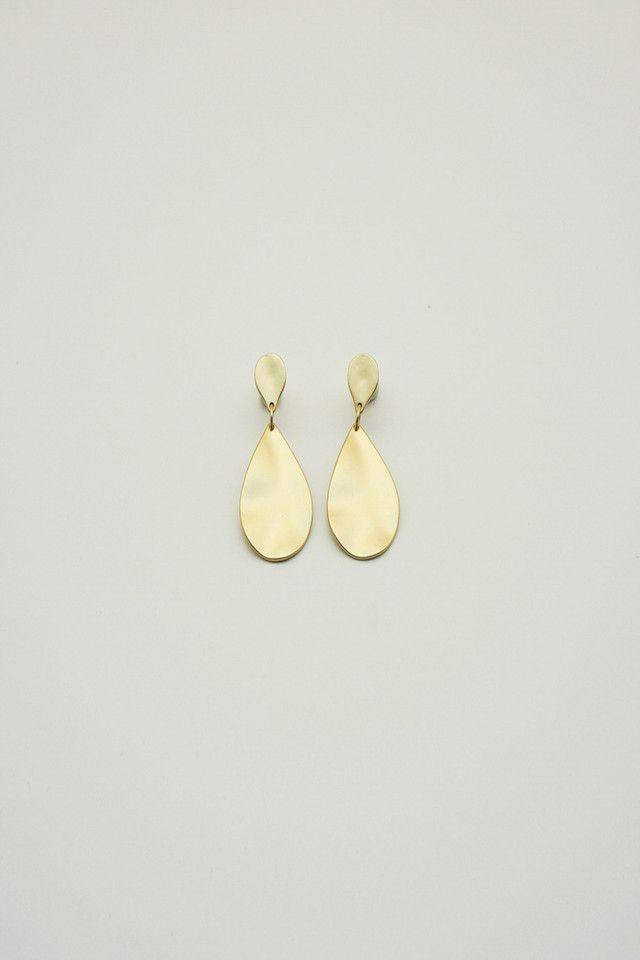 Aros Dorados Matificado Gota i-D-0