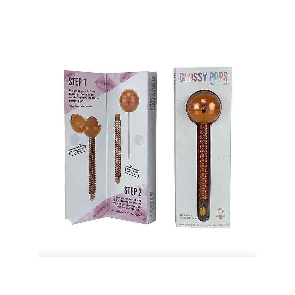 Dúo Bálsamo y Brillo Labial 2 en 1 Peach-3