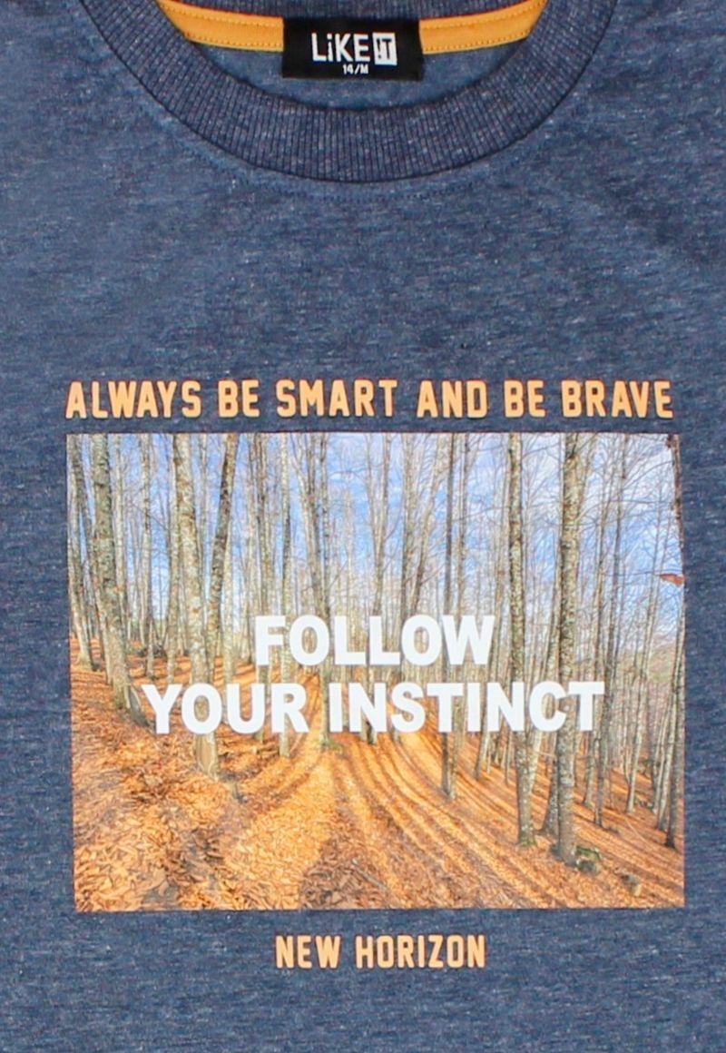 Polera Teens Niño M/Larga Estampada New Horizon-2