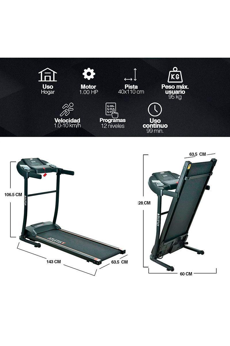 Pack Trotadora T800 + Bicicleta Estática Negro-1