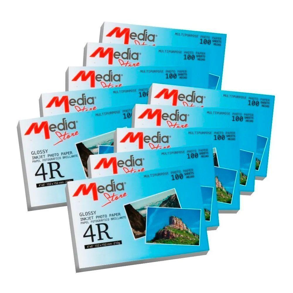 PAPEL GLOSSY 10X15 210 GM 2000 HOJAS CALIDAD PREMIUM-1