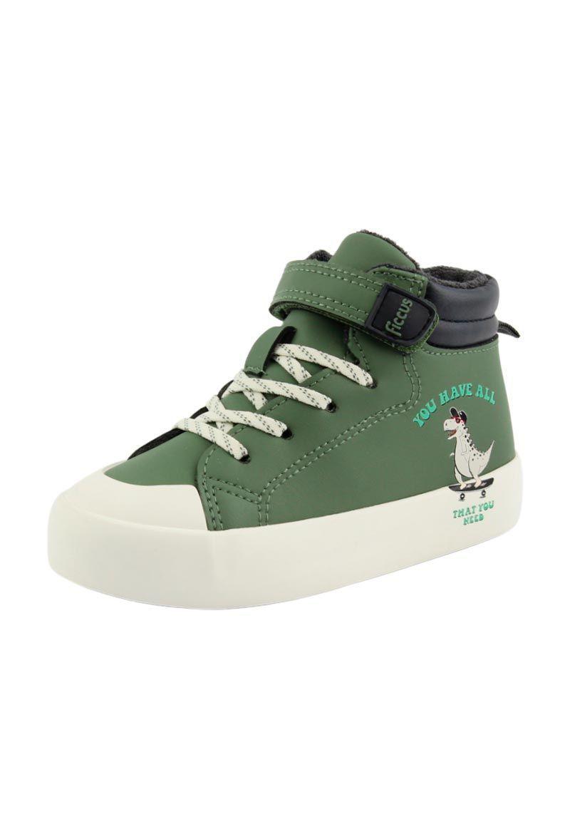 Zapatilla urbana caña velcro elastico a caminar niño 873-1