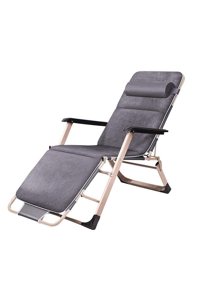 Reposera Plegable Gris-0