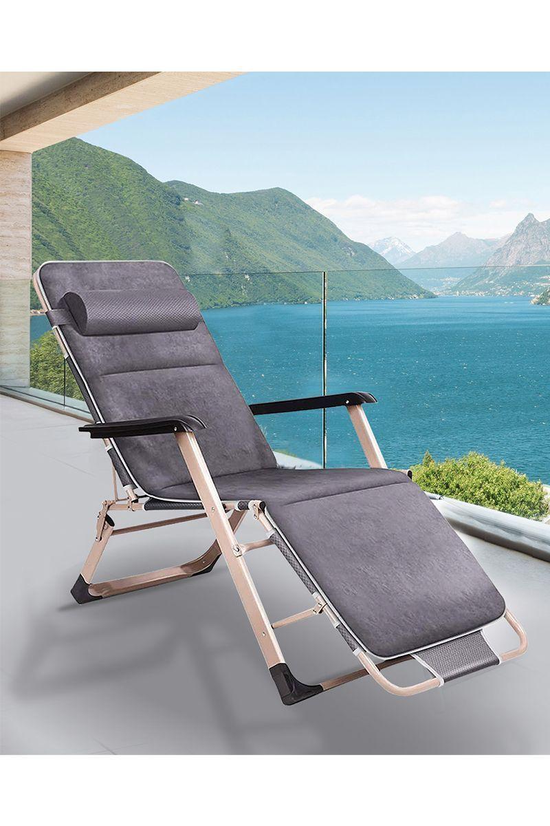 Reposera Plegable Gris-2