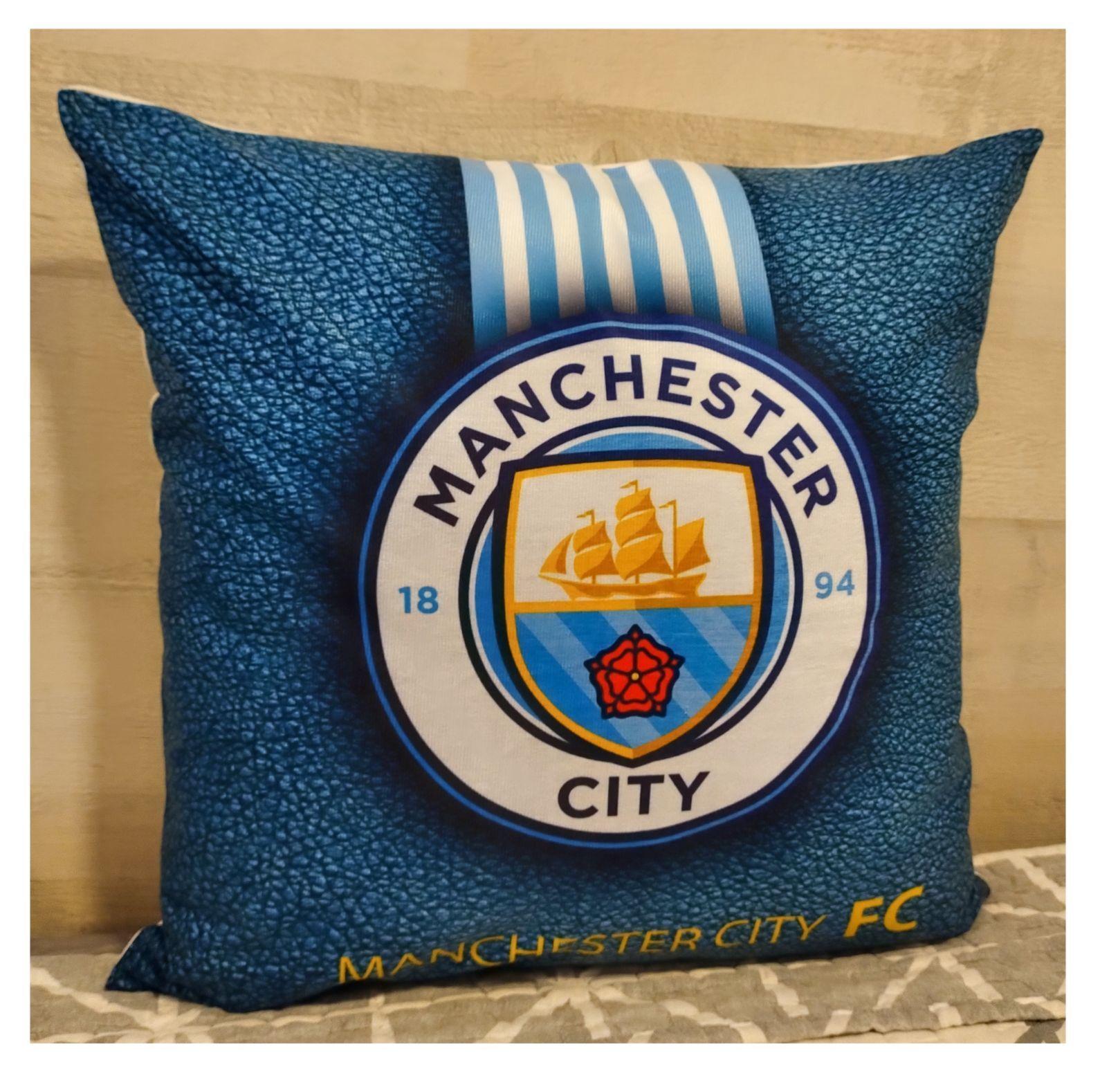 Cojín Felpa 45x45 cm De Manchester City Extra Suave -1