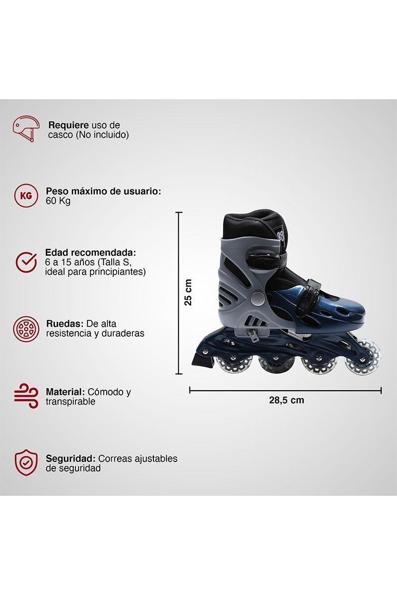 Patines Talla S Modelo BW-501 Gris-2