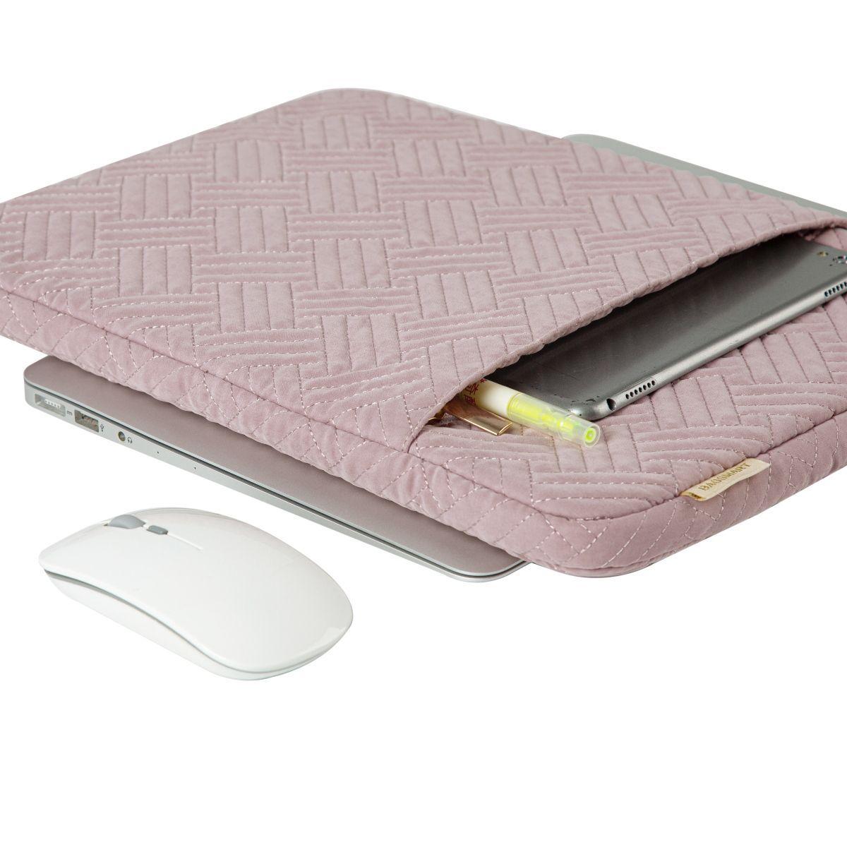 Bagsmart - Funda para notebook de 13 - 13.3" - Rosado-3