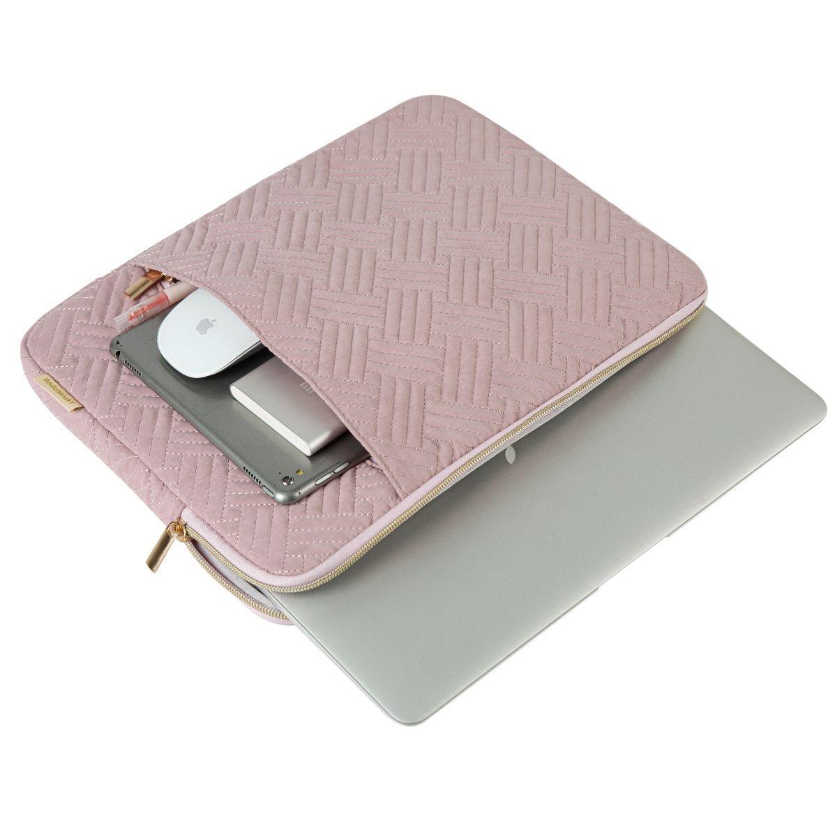 Bagsmart - Funda para notebook de 13 - 13.3" - Rosado-2