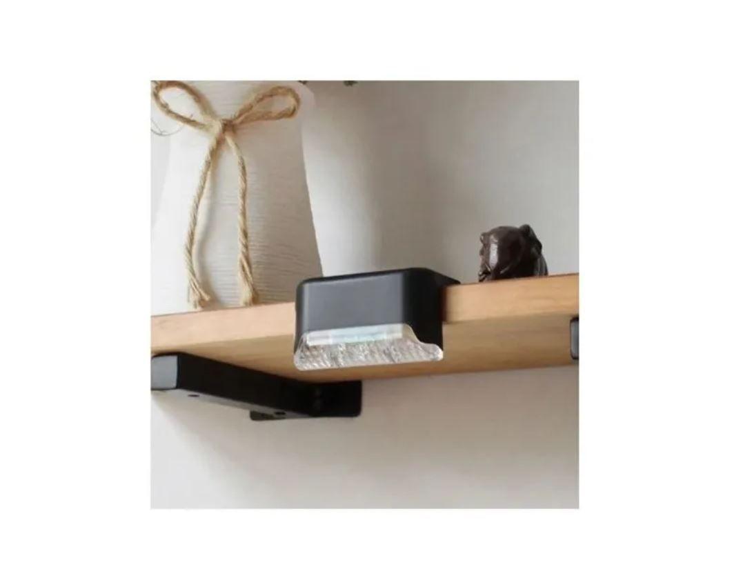 Kit  4 Luces Solares Patio Jardín Para Escaleras Y Muros -3