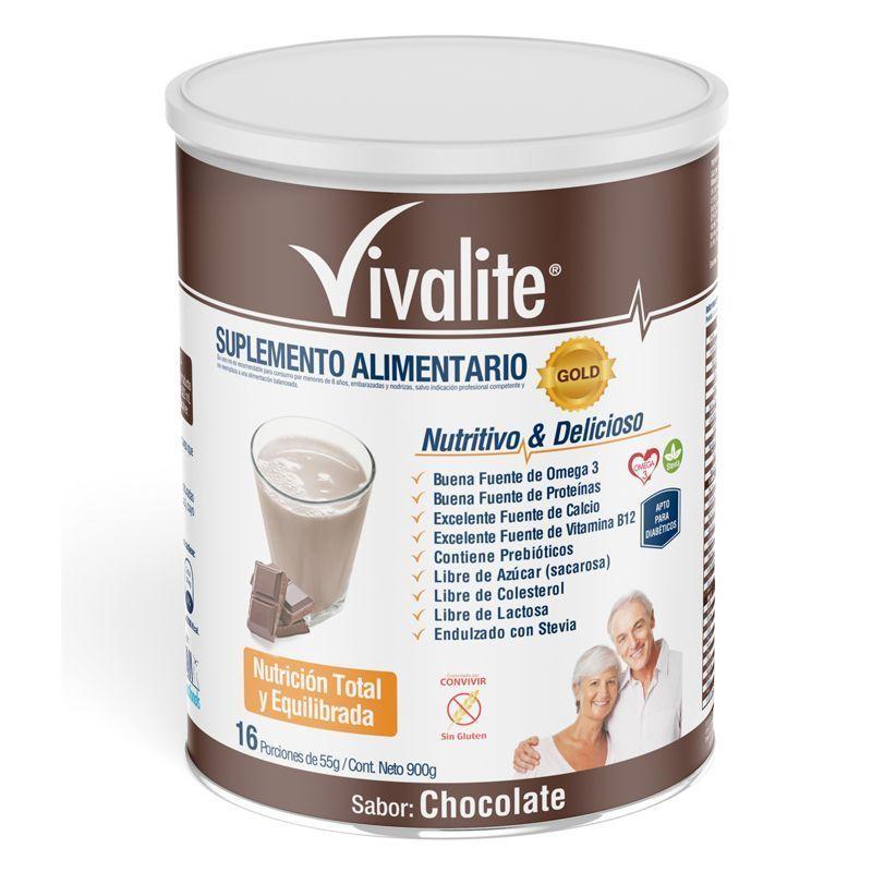 Vivalite Gold Suplemento Sabor Chocolate 900gr-0