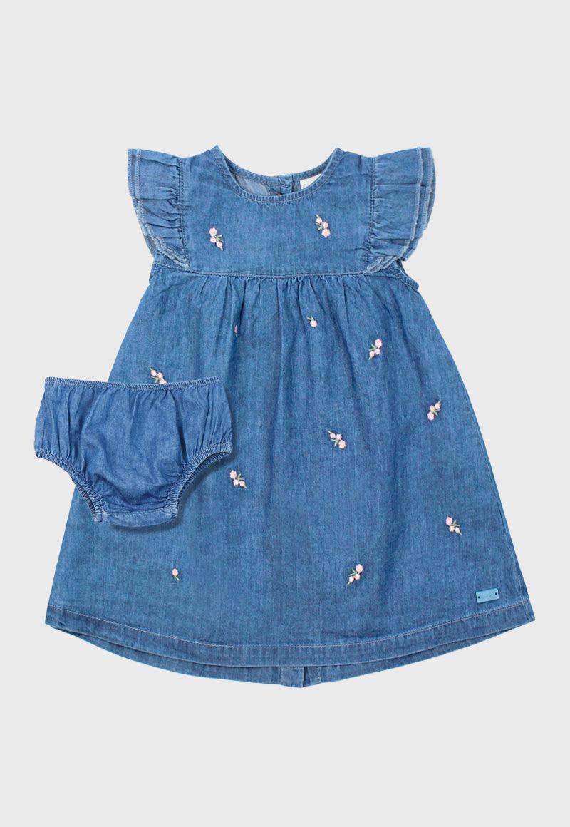 Vestido bebé niña mezclilla soul 208-0