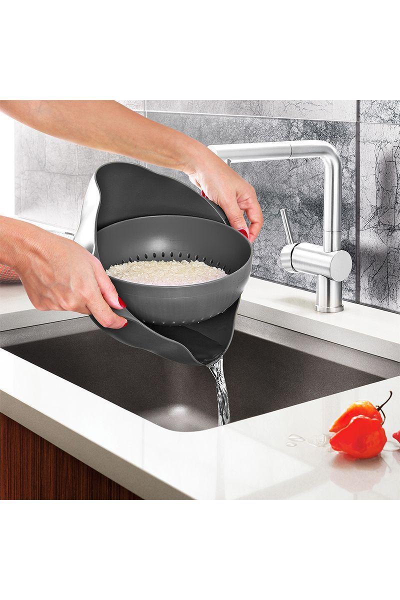 Colador 2 Piezas Smart Gris-1