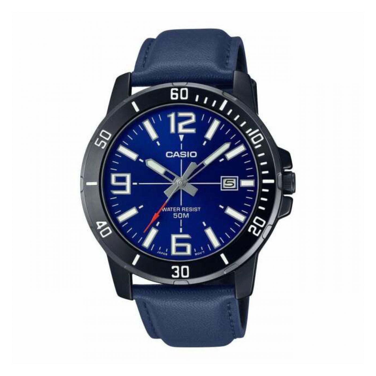 Reloj Casio MTP-VD01BL-2BVUDF Enticer Quartz Hombr-0