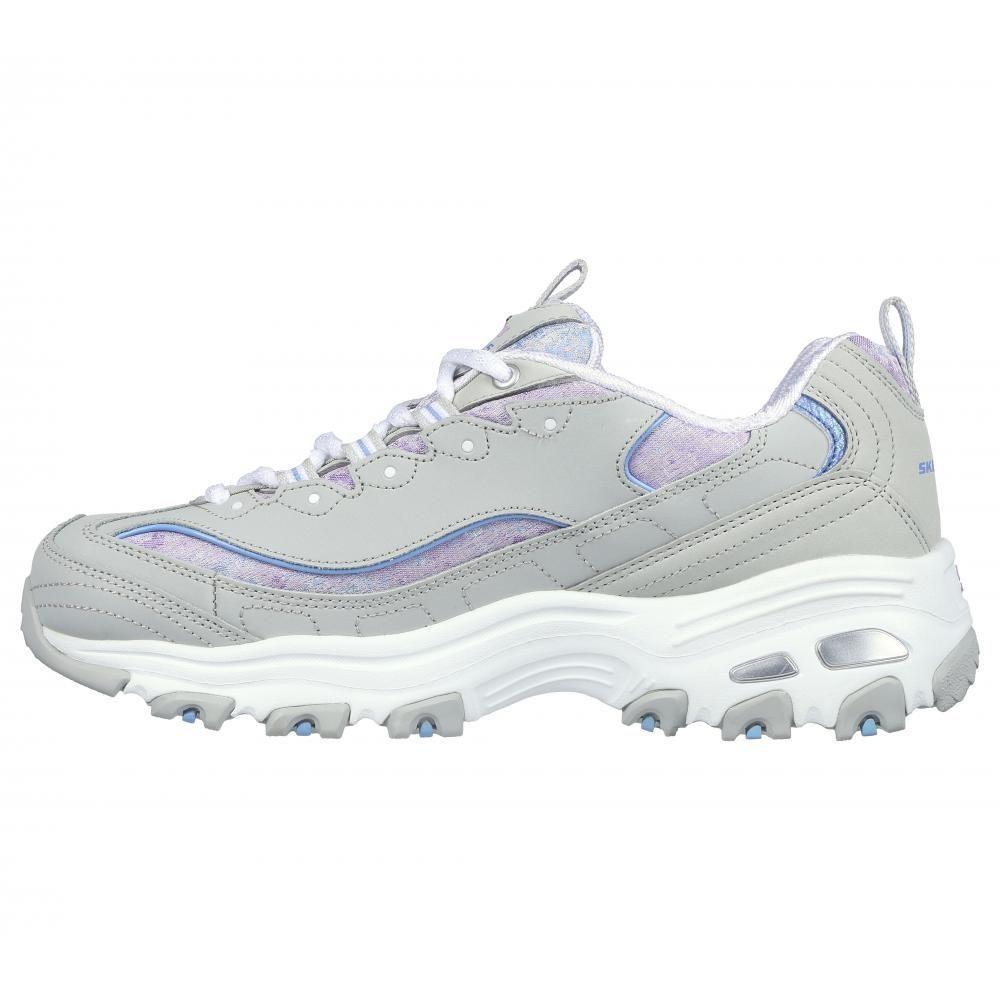 Zapatilla Mujer D'Lites Gris Skechers-3