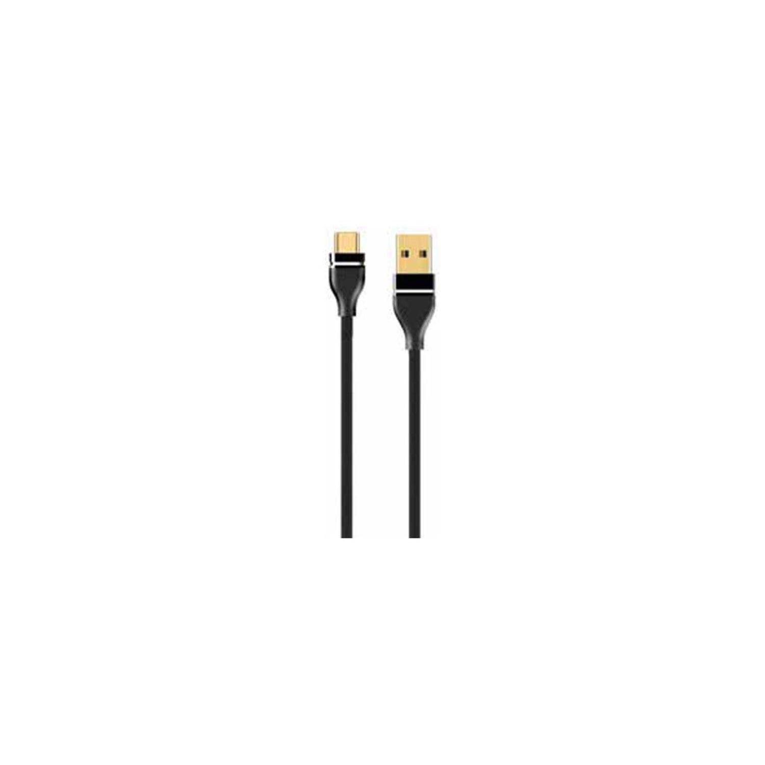 Cable USB a Tipo C Carga Rapida 1mt Negro Dblue-0