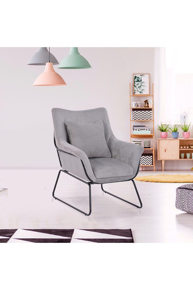 Poltrona Sitial Bermont Gris-1