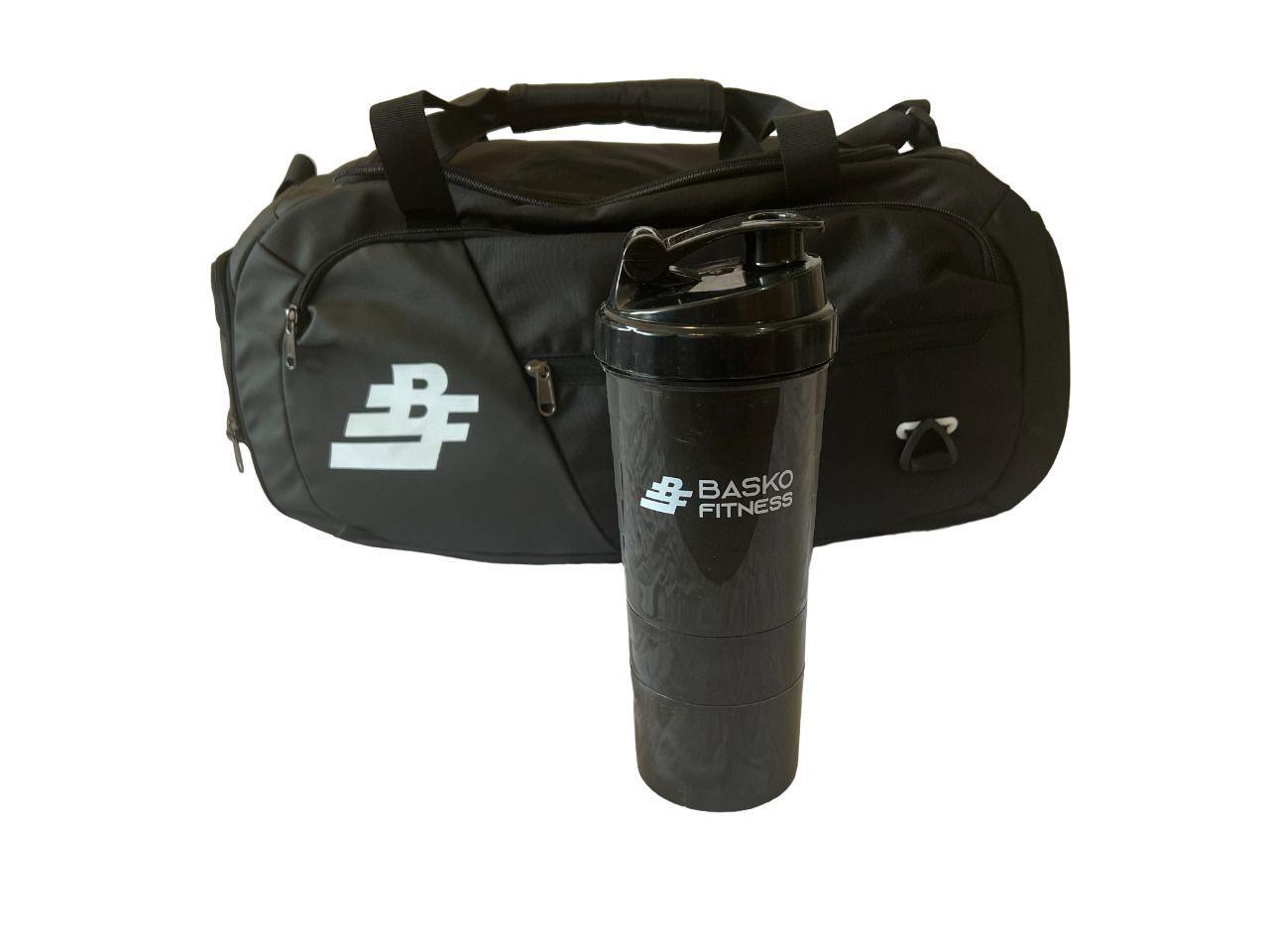 Bolso Deportivo Pack Shaker Mezclador Negro-1