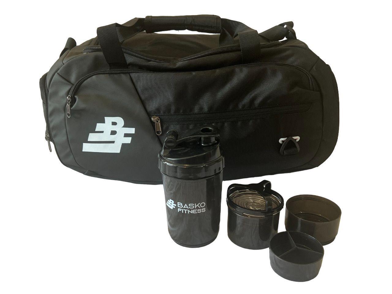 Bolso Deportivo Pack Shaker Mezclador Negro-0
