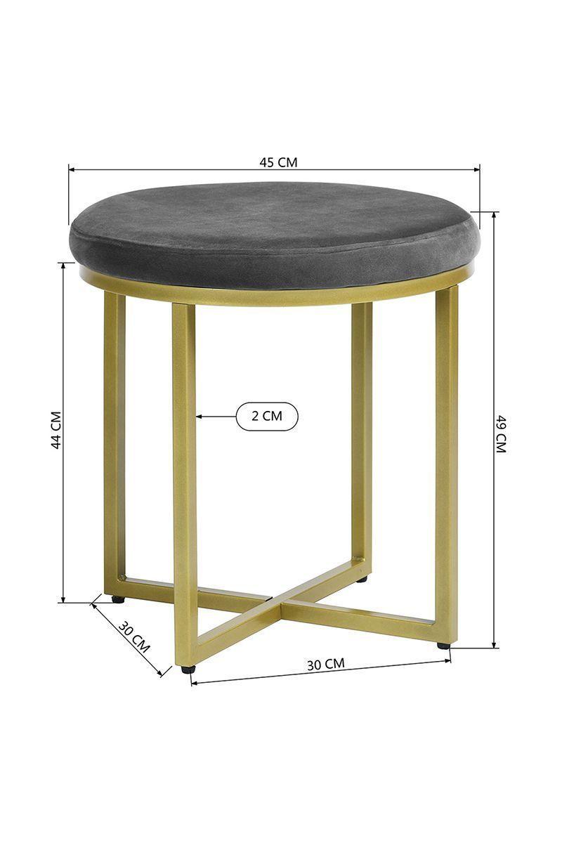 Ottoman  Pouf Daisy Gris-2