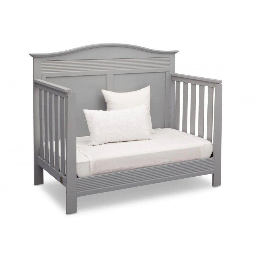 Cuna de madera 4 en 1 Barret Gris-2