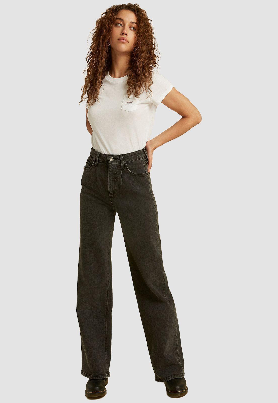 Jeans Guess Go Yc Wide Leg Blk Pant-2