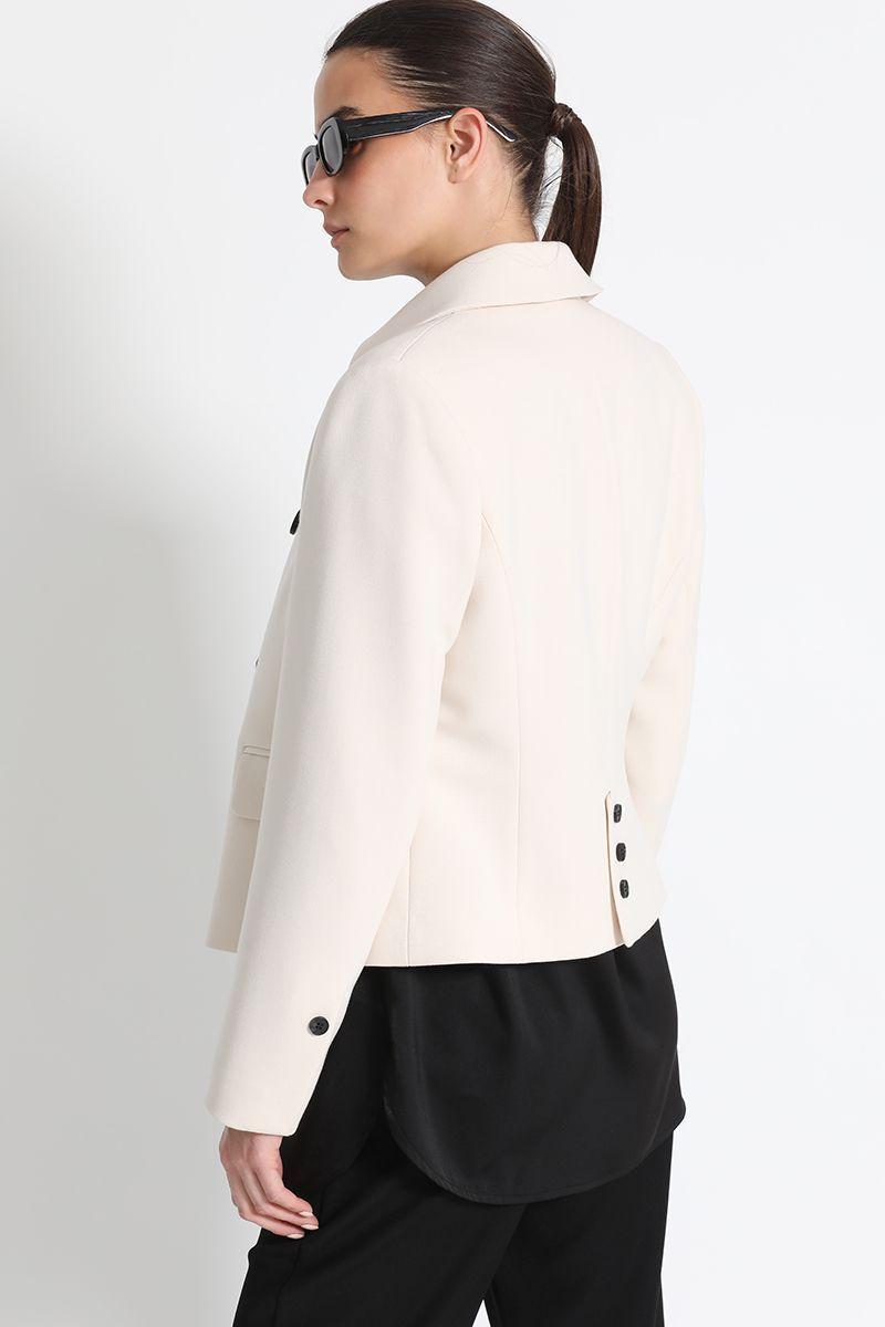 Chaqueta Entallada Corta Crudo Liola-3