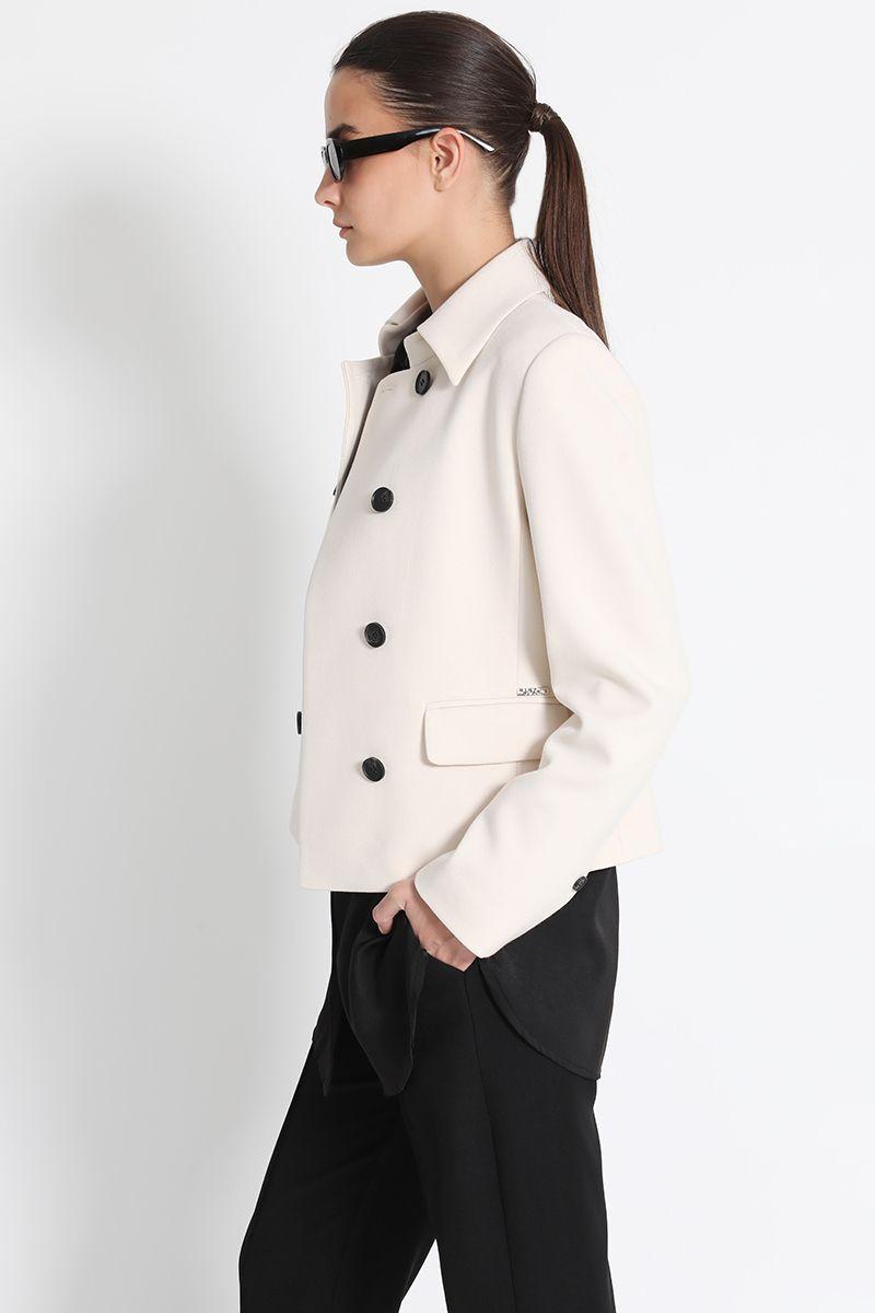 Chaqueta Entallada Corta Crudo Liola-2