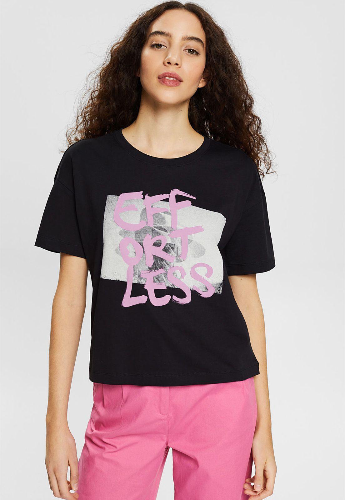 Polera Con Estampado De Grafiti Esprit-0