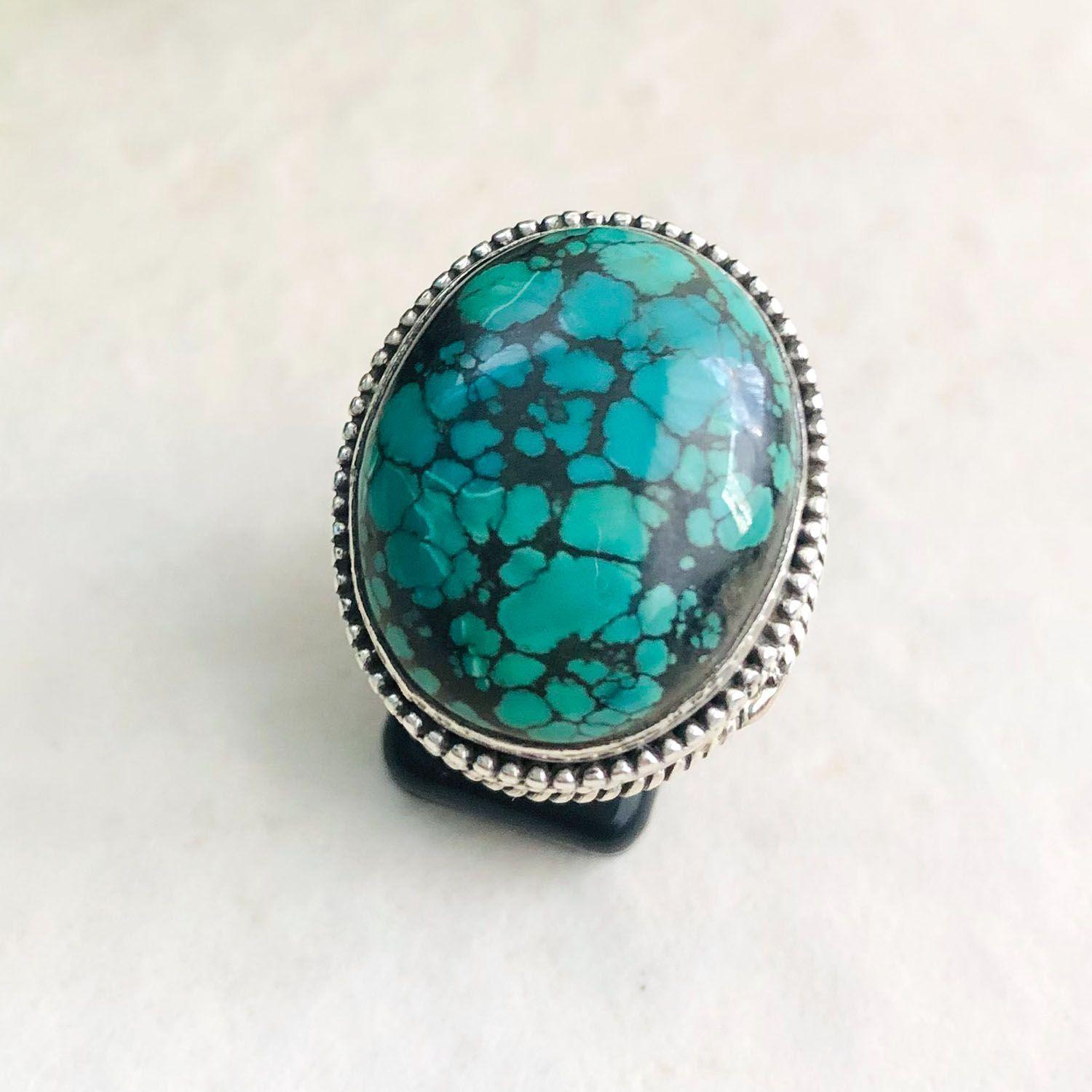 Anillo Turquesa en Plata -2