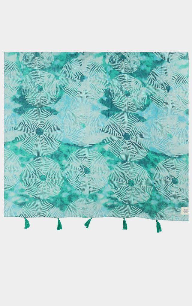 Pañuelo Estampado Oasis Celeste Humana-1